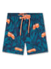 Sanetta Kidswear Badeshorts in Blau/ Orange