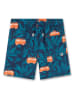 Sanetta Kidswear Szorty kąpielowe w kolorze pomarańczowo-niebieskim