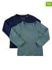 Minymo 2er-Set: Longsleeves in Petrol/ Dunkelblau