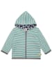 loud + proud Wende-Sweatjacke in Türkis/ Creme