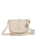 Lia Biassoni Leren schoudertas "Mella" crème - (B)24 x (H)20 x (D)9 cm