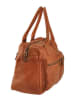 Lia Biassoni Leder-Schultertasche in Cognac - (B)48 x (H)33 x (T)20 cm