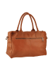 Lia Biassoni Leren schoudertas cognackleurig - (B)48 x (H)33 x (D)20 cm