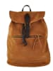 Lia Biassoni Leder-Rucksack in Camel - (B)35 x (H)38 x (T)18 cm