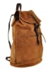Lia Biassoni Leder-Rucksack in Camel - (B)35 x (H)38 x (T)18 cm