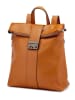 Lia Biassoni Leder-Rucksack in Cognac - (B)34 x (H)41 x (T)12 cm
