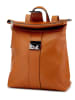 Lia Biassoni Leren rugzak cognackleurig - (B)34 x (H)41 x (D)12 cm
