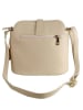 Lia Biassoni Leder-Umhängetasche in Sand - (B)29 x (H)26 x (T)12 cm