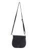 Mila Blu Skórzana torebka w kolorze czarnym - 19 x 17 x 6 cm