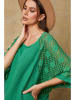 Joséfine Lniana bluzka "Aksoum" w kolorze zielonym