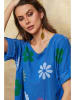 Fleur de Lin Shirt "Aphrodite" blauw/meerkleurig