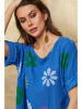 Joséfine Koszulka "Aphrodite" w kolorze niebieskim ze wzorem