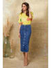 Fleur de Lin Shirt "Aphrodite" in Gelb/ Bunt