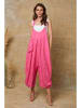Fleur de Lin Leinen-Latzhose "Bridget" in Pink