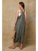 Plume Lniane ogrodniczki "Bridget" w kolorze khaki