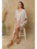 Fleur de Lin Leinen-Kleid "Cadence" in Beige