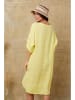 Joséfine Lniana sukienka "Cadence" w kolorze żółtym