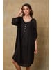 Fleur de Lin Leinen-Kleid "Cadence" in Schwarz