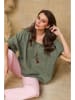Fleur de Lin Leinenshirt "Calane" in Khaki