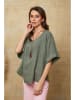 Fleur de Lin Lniana koszulka "Calane" w kolorze khaki