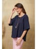 Fleur de Lin Leinenshirt "Calane" in Dunkelblau
