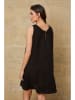 Joséfine Leinenkleid "Carolyn" in Schwarz