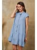 Fleur de Lin Leinenkleid "Deka" in Hellblau