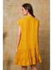 Fleur de Lin Leinenkleid "Deka" in Senf