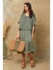 Fleur de Lin Kleid "Dilla" in Khaki