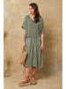 Fleur de Lin Kleid "Dilla" in Khaki