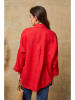 Fleur de Lin Leinenbluse "Dola" in Rot