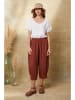 Fleur de Lin Leinen-Hose "Erus" in Rostrot
