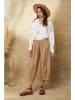 Joséfine Leinen-Hose "Erus" in Beige