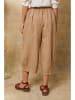 Joséfine Leinen-Hose "Erus" in Beige