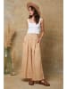 Fleur de Lin Leinen-Marlenehose "Kendra" in Beige