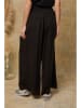 Fleur de Lin Leinen-Marlenehose "Kendra" in Schwarz