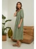Fleur de Lin Leinen-Kleid "Lantana" in Khaki