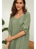 Fleur de Lin Leinen-Kleid "Lantana" in Khaki