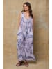 Joséfine Linnen jumpsuit "Magda" lila/blauw