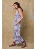 Joséfine Leinen-Jumpsuit "Magda" in Flieder/ Blau