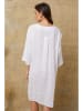 Joséfine Lniana sukienka "Parish" w kolorze białym