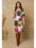 Fleur de Lin Leinen-Kleid "Quincy" in Weiß/ Bunt