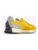 New Balance Leder-Sneakers "U327" in Gelb/ Orange/ Grau