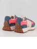 New Balance Leder-Sneakers "327" in Blau/ Pink/ Creme