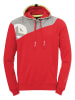 Kempa Hoodie "Core 2.0" in Rot/ Grau