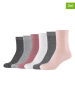 Mustang 6er-Set: Socken in Rosa/ Anthrazit/ Weiß