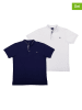 The Time of Bocha 2-delige set: poloshirts donkerblauw/wit