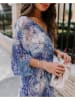 Milan Kiss Kleid in Blau/ Weiß