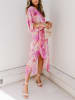 LA Angels Kleid in Creme/ Pink