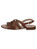 Caprice Skórzane sandały "Monaco" w kolorze brązowym
